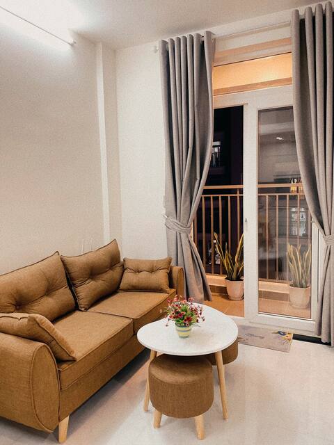 Tom’s House-Park view w balcony,2BR,3km from beach