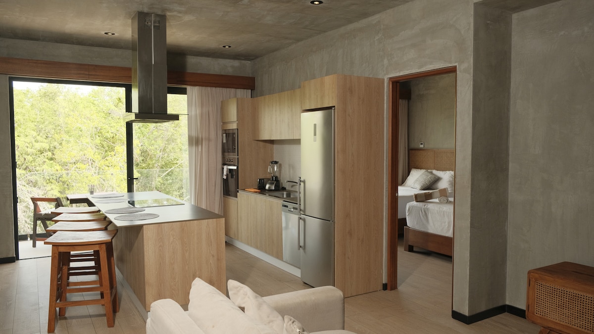 -20% | TUK | Luxury apartment Tulum + gym + pool — 2 bedroom vacation rental in Tulum