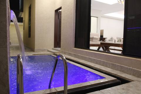 Modern villa with private entrance and pool