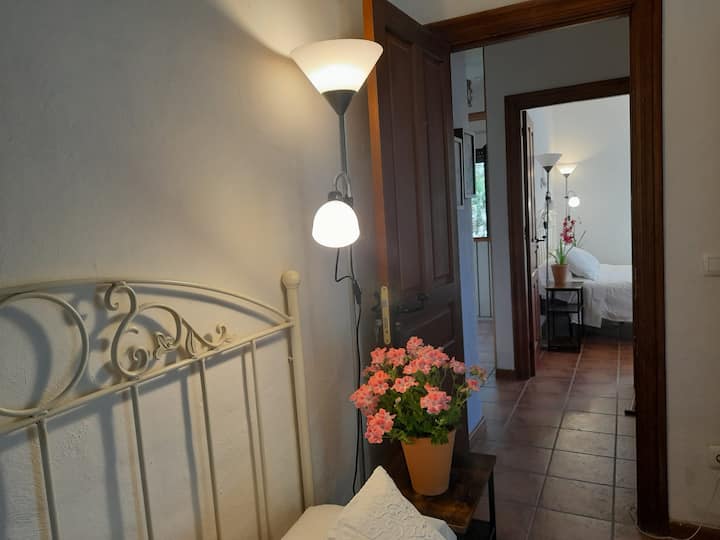 A vista do quarto "Rosas" fez o quarto 'Madreselvas'.