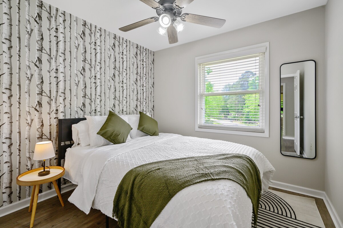 Discover tranquility in our meticulously curated and restful bedroom.