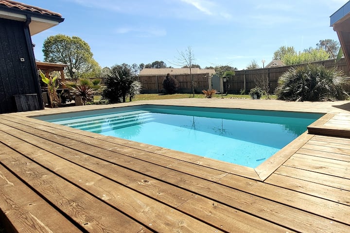 Maison Au Calme Avec Piscine - Audenge