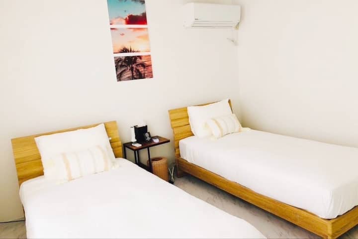 2 camas de una plaza