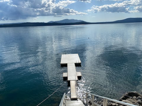 Lakefront retreat w/views & large dock, 2 Buoys
