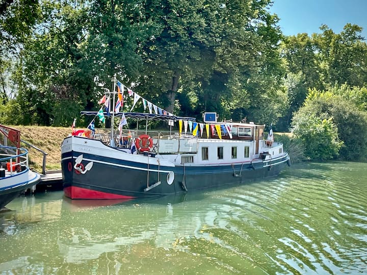 Charmante péniche hôtel de 1927 à Montauban - Bateaux à louer à Montauban,  Occitanie, France - Airbnb