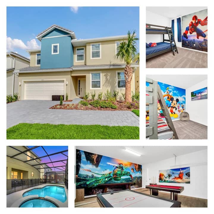 Stylish 12Bd / 11.5 b/ 25 People Houses for Rent in Kissimmee