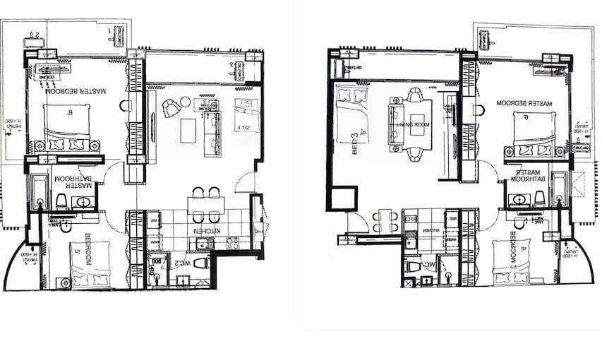 130+130m²2units/4BR/pool/EmSphere/BTS PhromPhong gallery image 2