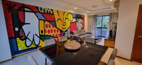 Praça B. Campos: 2 en-suites, maid, pool, parking space