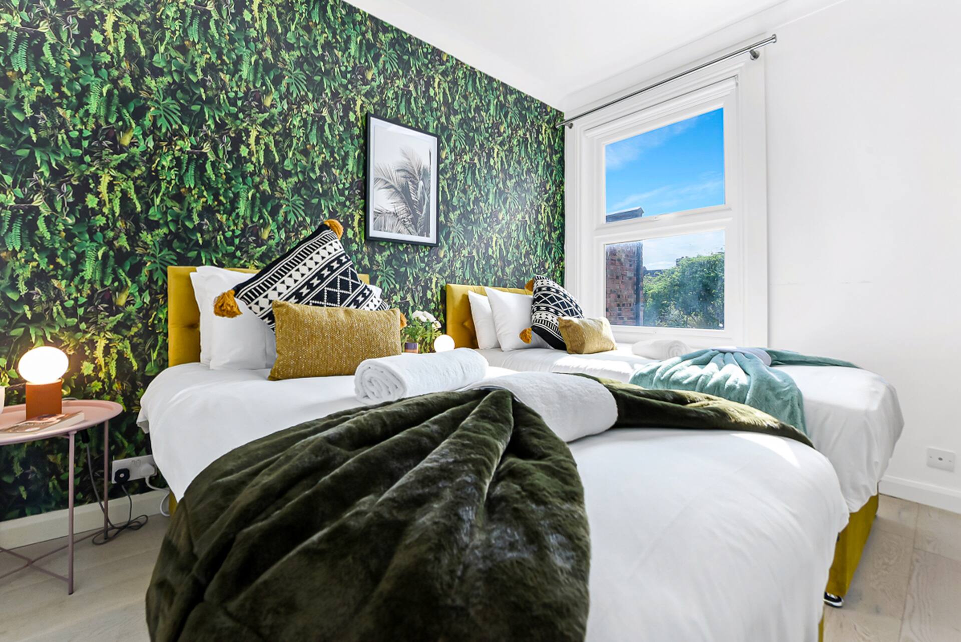 Earth Tones & Greenery: 4BR Flat Sleeps 8