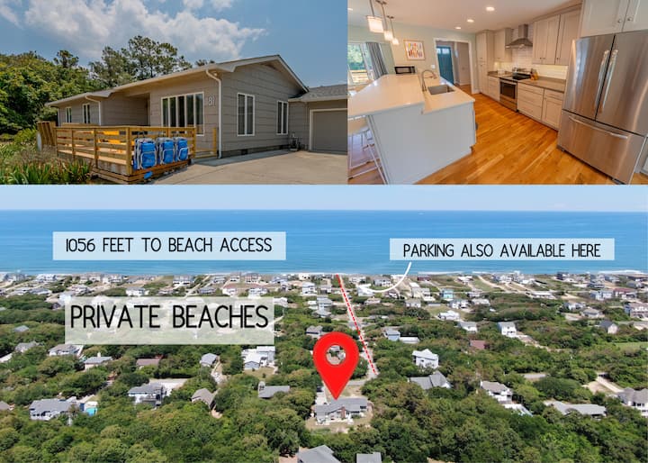 1056 Ft to Private Southern Shores Beach Houses for Rent in Southern