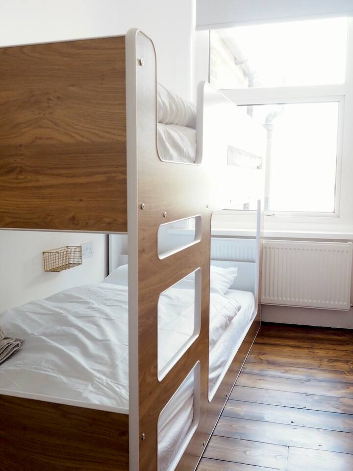 Our bunkbeds have single Emma mattresses