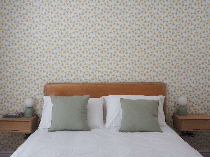 A handmade Kingsize Bed by Naturalmat x Another Country - award-winning British designers and makers of beautiful sustainable contemporary furniture.

Naturalmat Mattress - organic, sustainable and handmade in Devon.