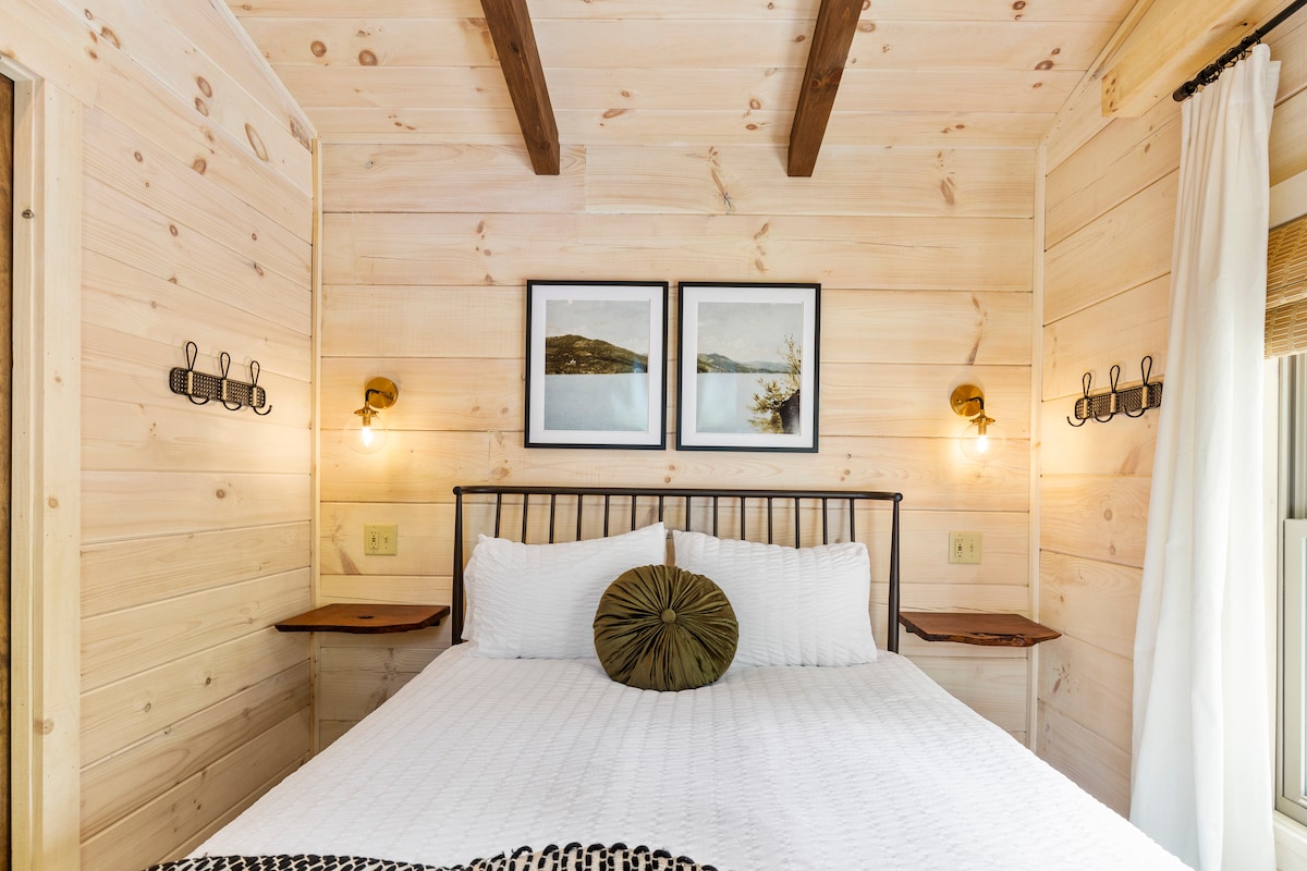 Live edge floating night stands.