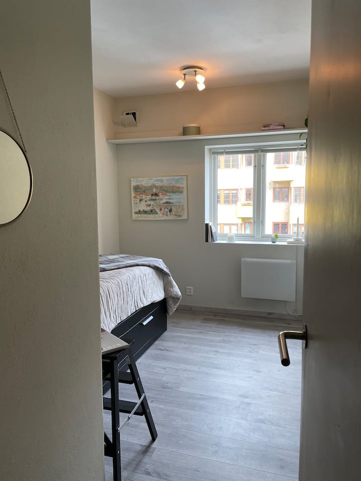 Dormitorio de 2 m/sofá cama que se puede sacar a una cama doble