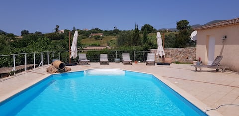 villa with pool