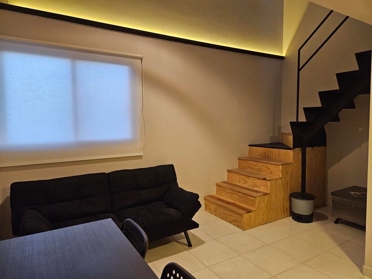 双人高私人住宿，配备沙发床