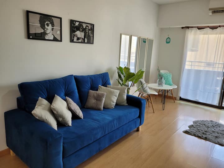 Квартира-студия с балконом в Núñez с бассейном и круглосуточной охраной