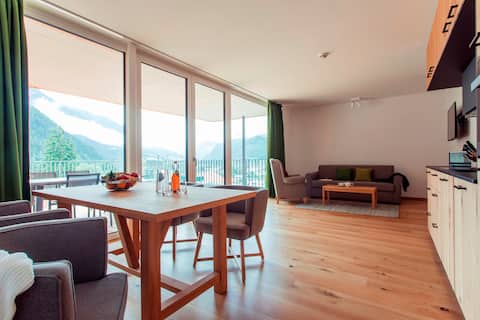 Penthouse Apartment with Panoramic Mountain View