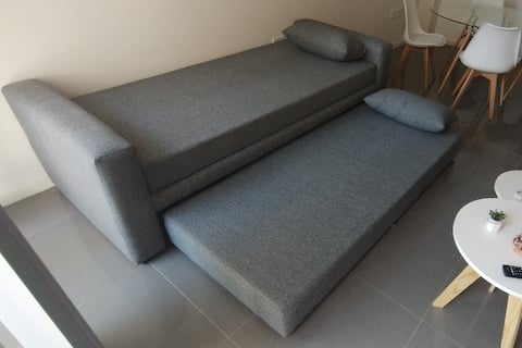 Popular Airbnb listing: Quiet, comfortable and equipped apartment. With garage in Departamento Capital