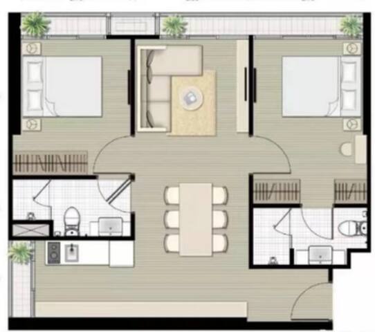 2king beds/sky pool/GYM/T21/Bts+Mrt@ASOK/Sukhumvit gallery image 2