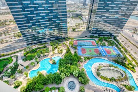 Modern 1BR Apt/ Balcony&Amenitie