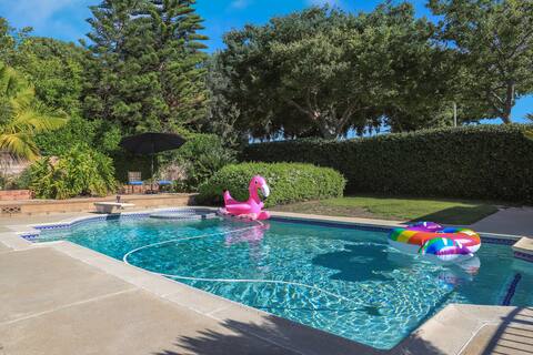 * Private Saltwater Pool & Spa Home * LA/ Disney *