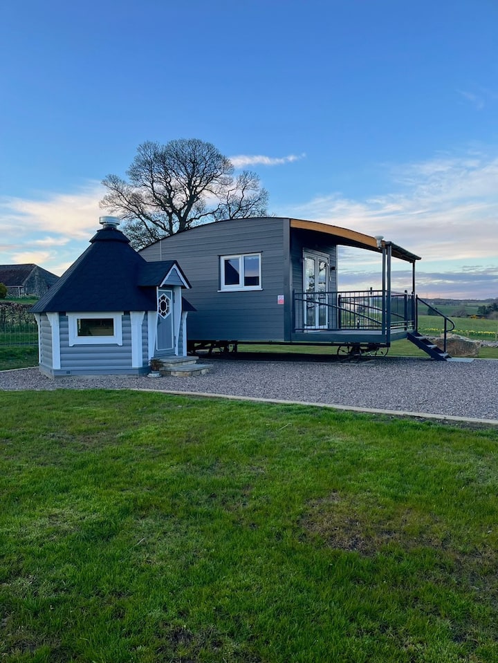 The Duck Pond - Capledrae Farmstay Shepherds Huts