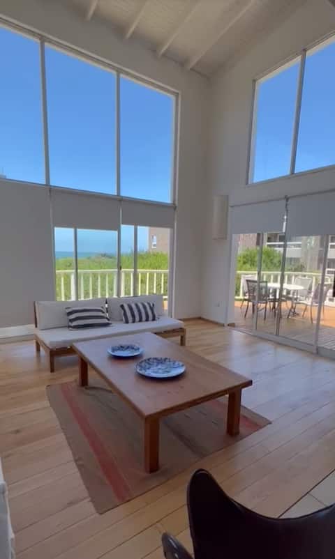 House with ocean view on a dune