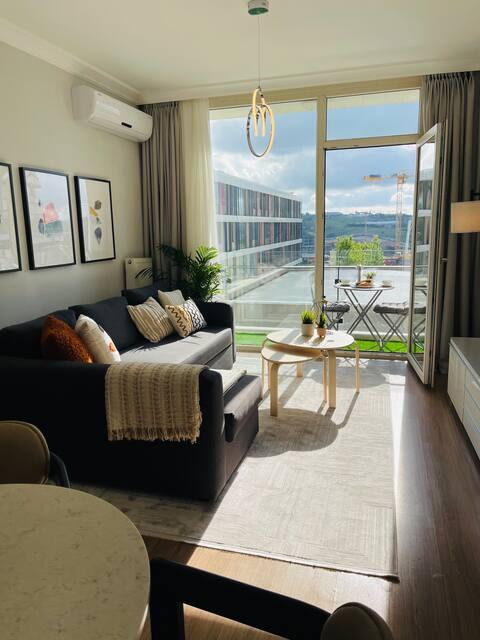 Stylish1+1 flat with sunset view
