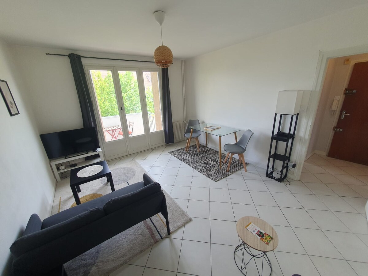 Top performing Airbnb: Le Drapeau: 2-Person Apt, 1 Bedroom, with Balcony in La Maladière