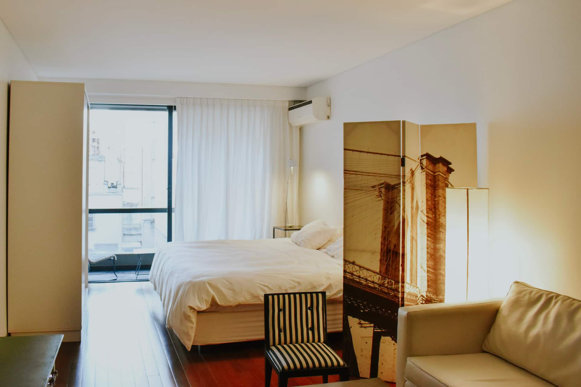 Studio apartment in Recoleta with balcony and pool