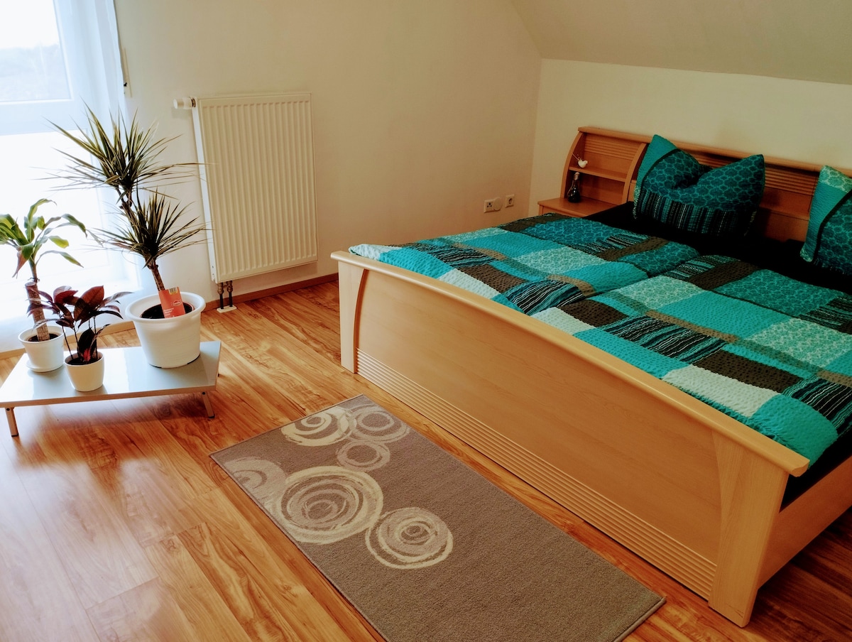 Wohnzimmer Ferienwohnung Kochertal