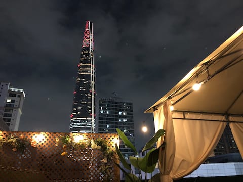Jamsil Lotte Tower View Rooftop/Seokchon Lake 2 minutes/Songnidan-gil 2 minutes/2 bedrooms