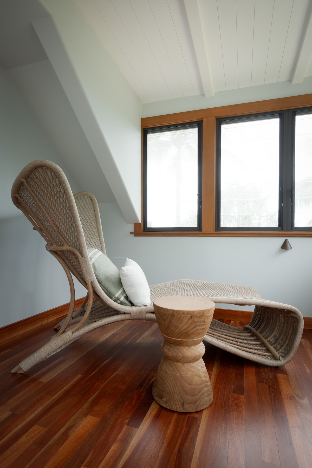 The perfect space to lounge and watch the ocean from inside.