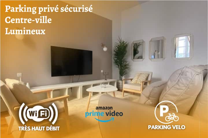 Apartment – 2 quiet bedrooms – Private parking
