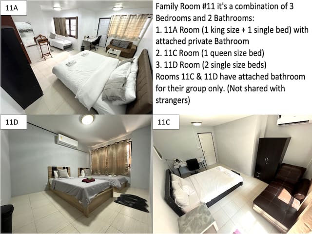 Home with 6 Bed / 5 Bath 5 Min Walk to BTS Asoke