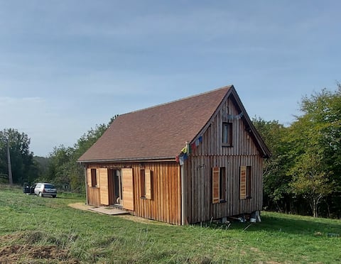 Nice new wooden house
