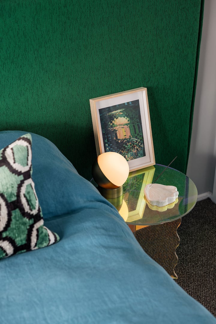 The upstairs bedroom (which we use as our main).  Gets beautiful morning sunlight. Every room has been fitted with ducted aircon. 