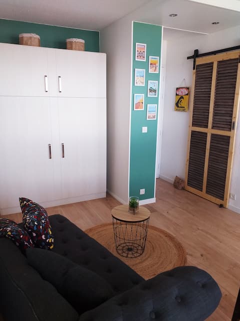 Successful Airbnb property: Cozy ocean-facing studio. in Lacanau