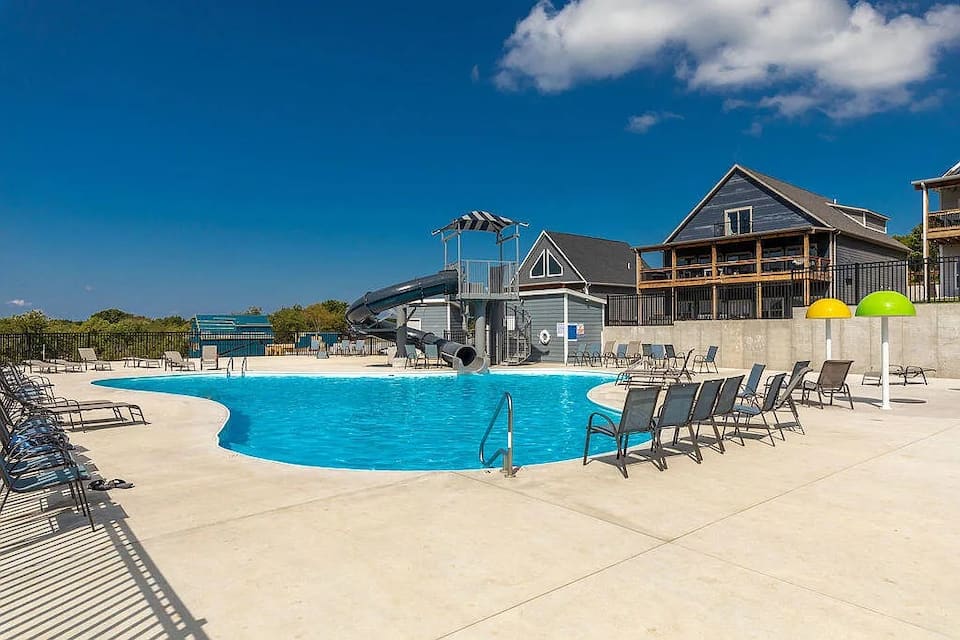 Outdoor resort pool