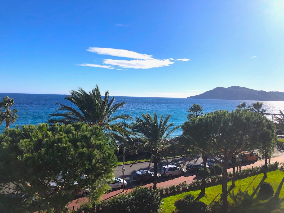 Popular Airbnb listing: Spacious seafront apartment - Blue Coast in Cannes