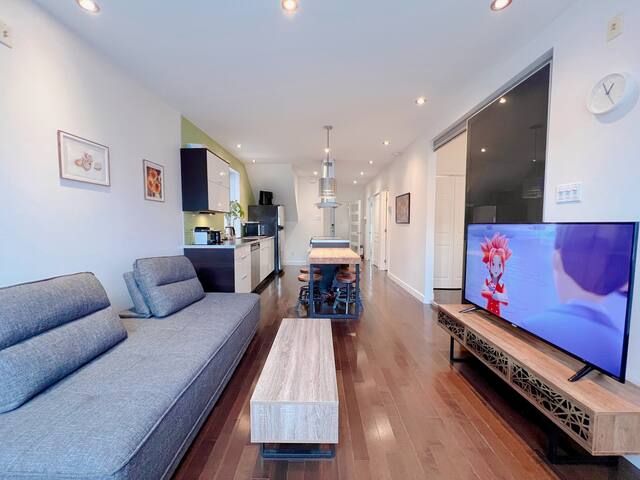 Cozy 2 bedroom apt in heart of Montreal Plateau