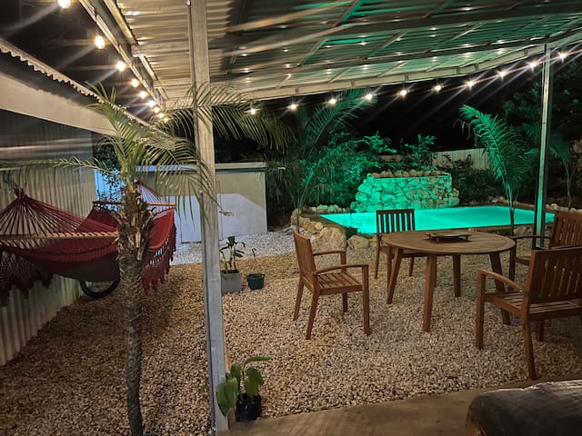 Tamarindo home with private plunge pool & cascade