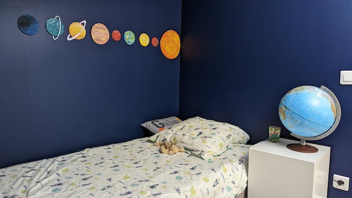 спалня 5: 90 см легло