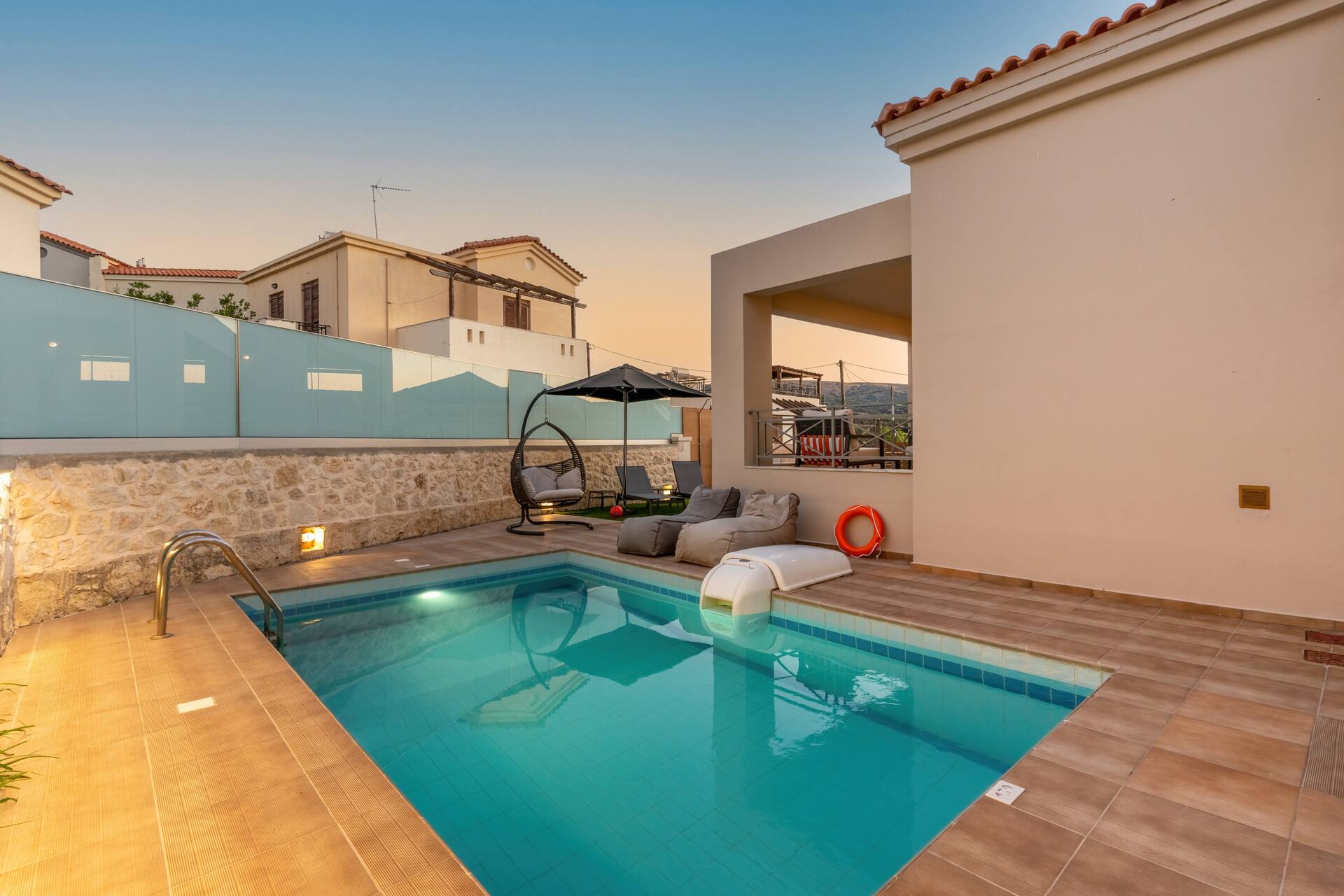 Family Villa Ismini with Private Pool & Stunning Views, near Rethymno and the Beach