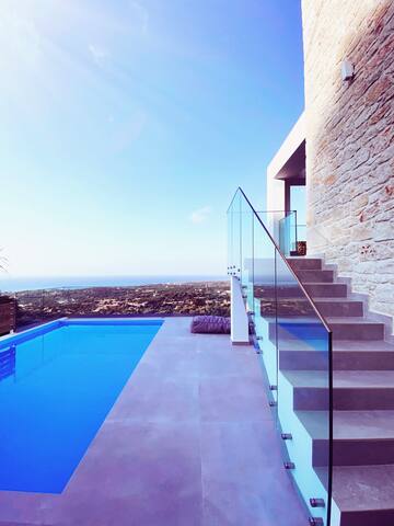 Luxury stone Villa Alexander with stunning seaview