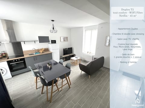 180A - Duplex T2 Tout Confort - Wifi Netflix