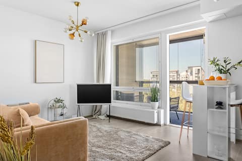 Successful Airbnb property: A Condo with Metro & Mall access in Espoo