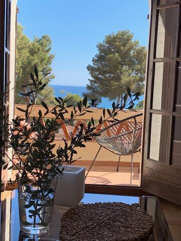 Maison Catalane, vue mer, climatisation, piscine