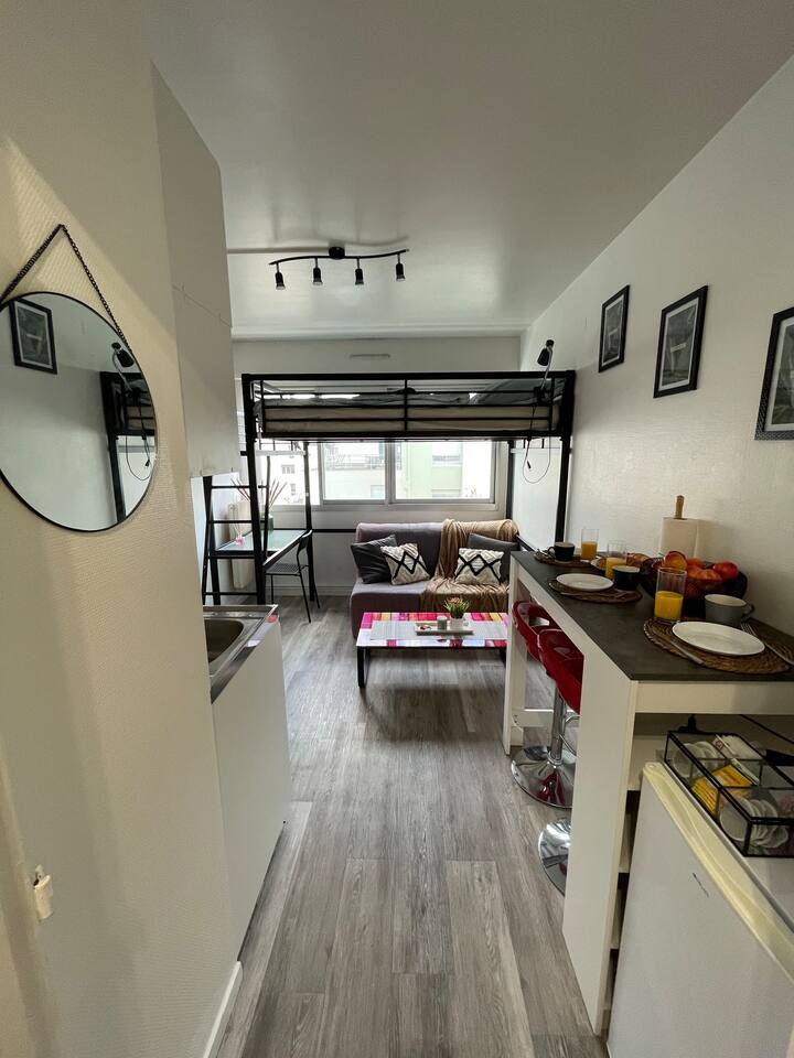 Bright downtown studio Apartments for Rent in Rouen, Normandie